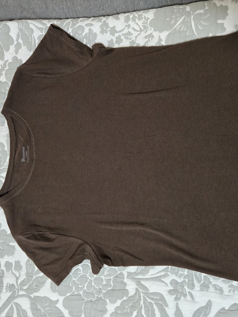 No Boundaries Brown Women's Crew Neck Tee